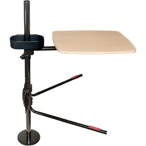 Stander EZ Swivel Overbed Table, Adjustable Medical Lap Desk and Large Bedside Table with Cup Holder, Tablet Holder & Organizer Pouch, 360 Degree Swivel Tray & Laptop Computer Desk for Home Beds