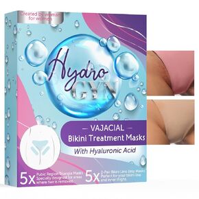 Terramed Just Think Comfort Vajacial Mask,Soothing Treatment for Bikini Area Hydrogel Vajacial Mask - Hydrating Mask with Hyaluronic Acid and Aloe Vera,Bikini Mask