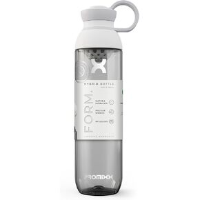 Promixx FORM Water Bottle - Premium Large Water Bottles for Shakes Infusions and Hydration - Lifetime Durability, Leakproof Sports Water Bottle BPA Free - 26oz (White)