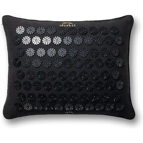 ShaktiMat Premium Acupressure Pillow, Original Intensity in Shakti Black, Massage Muscles, Aid Sleep & Unlock Inner Tension | Similar to Acupuncture, No Needles Required | FSA/HSA Eligible