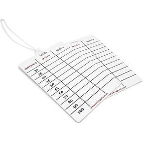 Distance Chart Bag Tag Double-Sided (Pack of 1), 120mm X 100mm, White