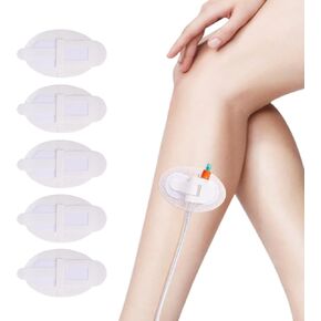 Catheter Legband Fixation Stickers，Catheter Bag Holder，Urinary Tube Holder Adhesive Pad Anti Slip Collector Drainage Stabilization Device for Incontinence(5PCS)