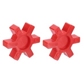 uxcell 2pcs L099/L100 إدراج الفك اقتران، يوريتان مرنة الصلبة نوع الفك اقتران مركز إدراج لمجموعة L الفك اقتران L-الفك مقرنة، أحمر