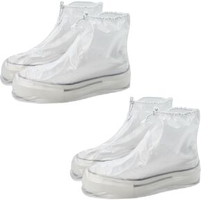 زوجان من أغطية المطر المقاومة للماء للأحذية، غطاء أحذية المطر القابل لإعادة الاستخدام من البولي فينيل كلوريد، أغطية أحذية المطر غير القابلة للانزلاق لركوب الدراجات والتخييم في الهواء الطلق in Kuwait