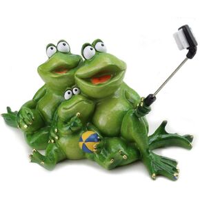 Novelty Funny Frog Figurine Titanic Frog Jack and Rose Style Romantic Relaxing Statue Home Decor