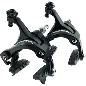 RACEWORK Double Pivot Road Bike Brakes - Aluminum Side Pull Caliper Set for Front and Rear,Rim Brakes for 700x28C Tires, Compatible with Standard Bike Brakes Specifications