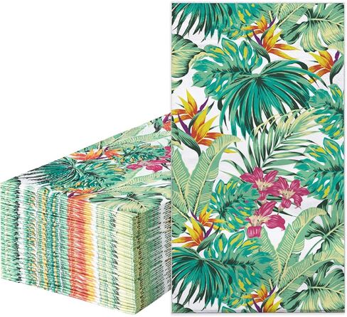 RUSPEPA 50 Pack Wild Flower Guest Napkins - 3 Ply Disposable Seasonal Paper Napkin Dinner Hand Napkins Decorative for Home Kitchen, Bathroom，Party - 13 x 15 Inches in Saudi Arabia