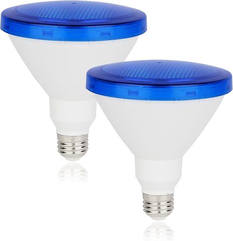 LED Red Flood Light Bulb - PAR38 E26 Base Red Color Bulb, 15W (100W Equivalent) Red Porch Bulb, Red Bulb Suitable for Outdoor, Indoor, Bedroom, Party Decoration, Porch, Christmas, 2 Pack in Kuwait