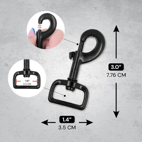 Mandala Crafts Swivel Snap Hooks Heavy Duty Trigger for Dog Leash Clip - Clasp for Bags Backpacks Straps Harnesses - Snaphooks 10 Pieces 3.25 Inches in Saudi Arabia