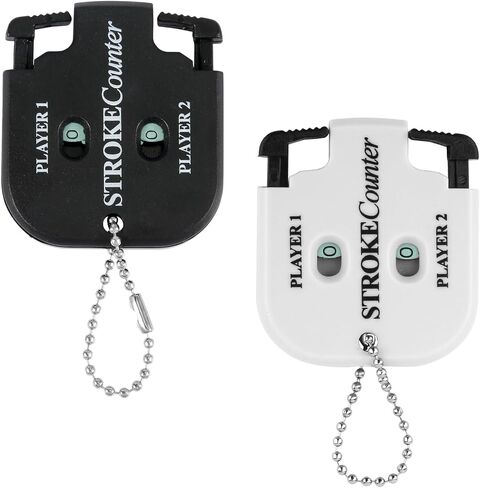 2pcs Mini Golf Score Counter, 2.2x1.93x0.35in Golf Indicator Counter Golf Stroke Counter 2 Player Portable Golf Counter Clicker for Golf Shot Competition Game Scoring Keeper in Saudi Arabia