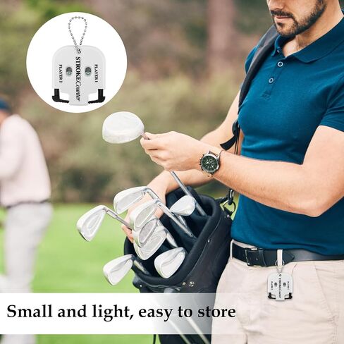 2pcs Mini Golf Score Counter, 2.2x1.93x0.35in Golf Indicator Counter Golf Stroke Counter 2 Player Portable Golf Counter Clicker for Golf Shot Competition Game Scoring Keeper in Saudi Arabia