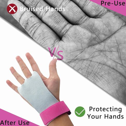 مجموعتان من أساور المعصم لمقابض الجمباز للمراهقين، عصابات رأس وردية من مقابض مشجعي الرياضة لقضبان الجمباز، دعم معصم الجمباز وحماية راحة اليد من الملحقات الرياضية للتمرين والتمرين in Kuwait