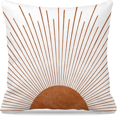 Nogrit Boho Pillows Covers Boho Sun 12x20 Pillow Cover Boho Pillows Covers for Bed,Boho Couch Pillows Cover, Boho Sun Decor for Home Bedroom,Bed Throw Pillows Cover(Brown) in Kuwait