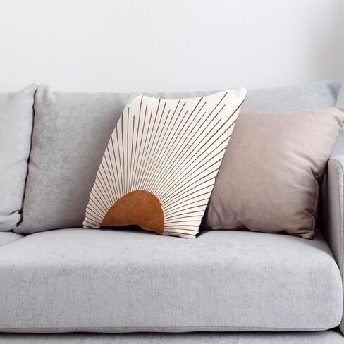 Nogrit Boho Pillows Covers Boho Sun 12x20 Pillow Cover Boho Pillows Covers for Bed,Boho Couch Pillows Cover, Boho Sun Decor for Home Bedroom,Bed Throw Pillows Cover(Brown) in Kuwait