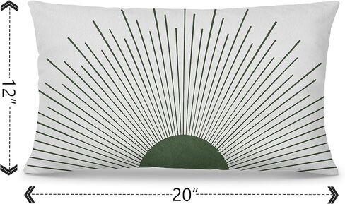 Nogrit Boho Pillows Covers Boho Sun 12x20 Pillow Cover Boho Pillows Covers for Bed,Boho Couch Pillows Cover, Boho Sun Decor for Home Bedroom,Bed Throw Pillows Cover(Brown) in Kuwait
