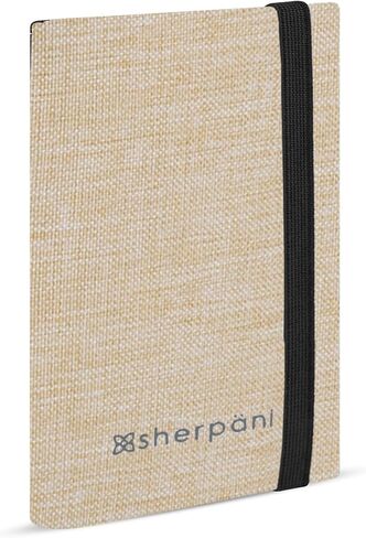 Sherpani Vienna, Anti Theft Passport Holder, Passport Cover Wallet, Slim Travel Wallet with Card Holder Organizer for Women (Carbon) in Kuwait