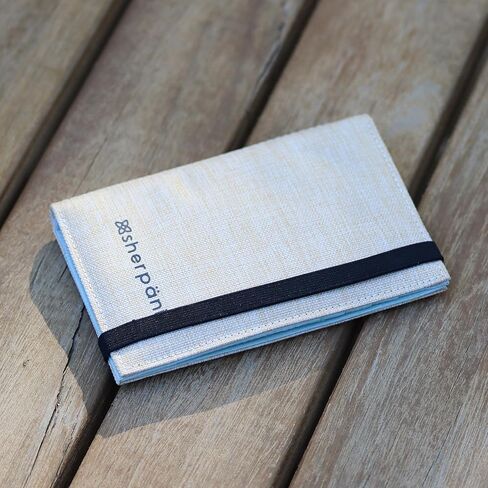 Sherpani Vienna, Anti Theft Passport Holder, Passport Cover Wallet, Slim Travel Wallet with Card Holder Organizer for Women (Carbon) in Kuwait