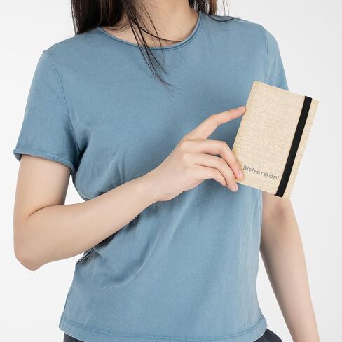 Sherpani Vienna, Anti Theft Passport Holder, Passport Cover Wallet, Slim Travel Wallet with Card Holder Organizer for Women (Carbon) in Kuwait