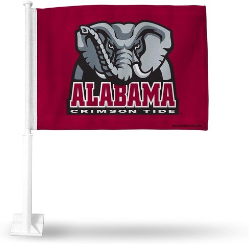 علم سيارة على الوجهين من Rico Industries NCAA Alabama Crimson Tide Maroon باللون الماروني in Saudi Arabia