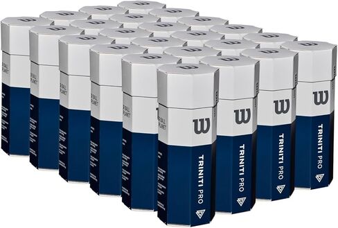 WILSON Triniti Pro Tennis Balls - 72 Balls, Yellow in Saudi Arabia
