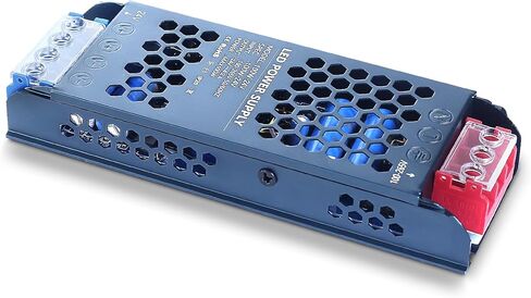 مصدر طاقة LED 24 فولت 150 وات، محول LED فائق النحافة 100-265 فولت تيار متردد إلى 24 فولت تيار مستمر 6.25 أمبير محول هادئ منخفض الجهد LED سائق محول الجهد المستمر لأضواء شريط LED، مصباح LED in Kuwait