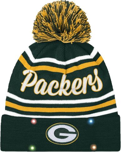 قبعة صغيرة مضيئة للسيدات من FOCO Green Bay Packers NFL Wordmark Script in Saudi Arabia