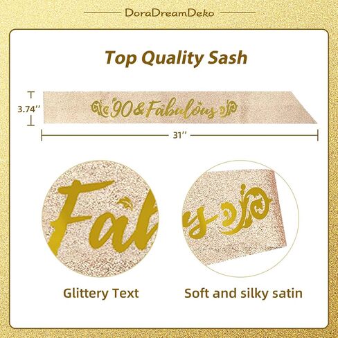 90th Birthday, 90th Birthday Decorations for Women, 90th Birthday Gifts for Women, 90th Birthday Tiara, 90th Birthday Crown for Women, 90th Birthday Decorations in Saudi Arabia