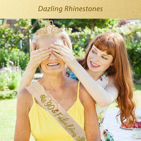 90th Birthday, 90th Birthday Decorations for Women, 90th Birthday Gifts for Women, 90th Birthday Tiara, 90th Birthday Crown for Women, 90th Birthday Decorations in Saudi Arabia