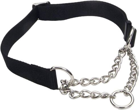Coastal Pet - Check-Choke - Adjustable Check Training Collar for Dogs, Black, 3/4" x 14"-20" in Saudi Arabia
