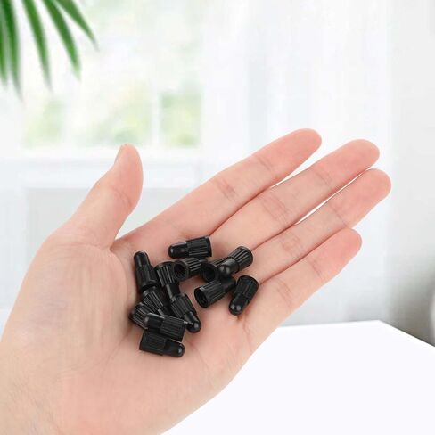 30 Pack Plastic Bike Valve Caps Black Valve Air Dust Stem Cover Universal Tubeless Tire Caps for MTB Mountain Bikes Road Bikes Motorcycles in Kuwait