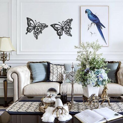 Butterfly Wall Decor, 9inch Butterfly Decorations, Butterfly Room Decor, Metal Butterflies Wall Decor, Christmas Gifts, Christmas Tree Decorations, Boho Wall Art, Wall Art Bedroom, Living Room Wall Decor in Saudi Arabia