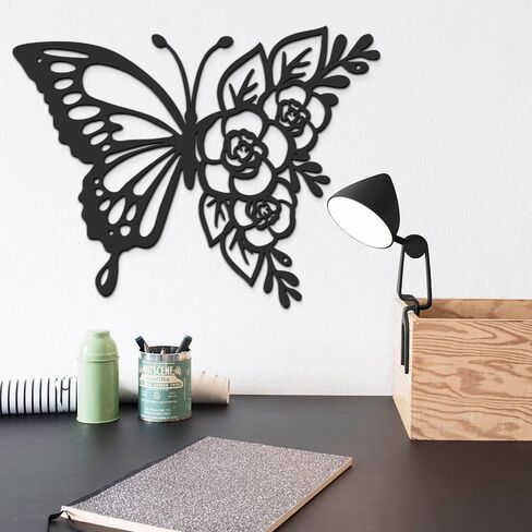 Butterfly Wall Decor, 9inch Butterfly Decorations, Butterfly Room Decor, Metal Butterflies Wall Decor, Christmas Gifts, Christmas Tree Decorations, Boho Wall Art, Wall Art Bedroom, Living Room Wall Decor in Saudi Arabia