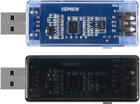 2 قطعة 8 في 1 USB تستر 10 فولت 3A الجهد الحالي تستر الفولتميتر السعة الحالية متر رقمي متعدد الحالي تستر كاشف الجهد (أسود) in Kuwait