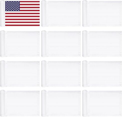 Colarr 12 Pack Sublimation Golf Flags 8x6 Inch Blank Target Flag DIY Putting Golf Flag with Tube Inserted Waterproof 420d Nylon Double Mini Practice Pin Flags for Yard Garden Indoor Outdoor in Saudi Arabia