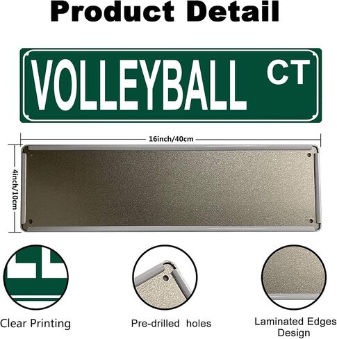 Pickleball St Slim Tin Sign Street Funny Metal Sign Wall Decor for Farmhouse Home Bar Garage Man Cave Wall Art Gift 4" by 16" in Saudi Arabia