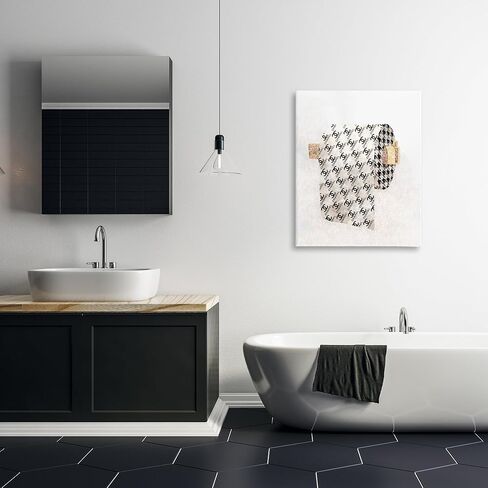 Stupell Industries Fashion Glam Toilet Paper Designer Detailing Canvas Wall Art Design by Ziwei Li in Saudi Arabia