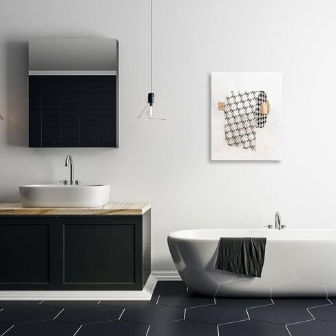 Stupell Industries Fashion Glam Toilet Paper Designer Detailing Canvas Wall Art Design by Ziwei Li in Saudi Arabia