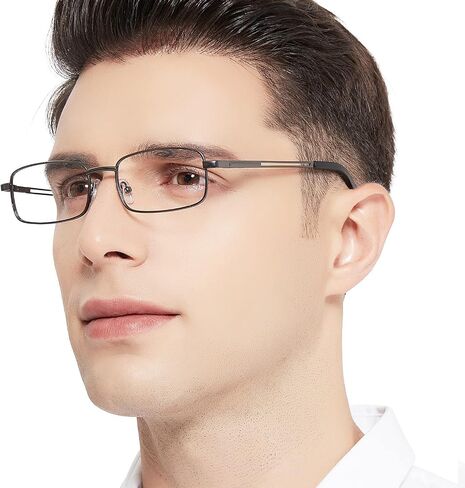 OCCI CHIARI نظارات قراءة معدنية قارئات الضوء الأزرق للرجال (1.0 1.25 1.5 1.75 2.0 2.25 2.5 2.75 3.0 3.5 4.0) in Kuwait