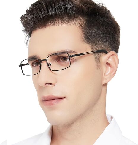 OCCI CHIARI نظارات قراءة معدنية قارئات الضوء الأزرق للرجال (1.0 1.25 1.5 1.75 2.0 2.25 2.5 2.75 3.0 3.5 4.0) in Kuwait