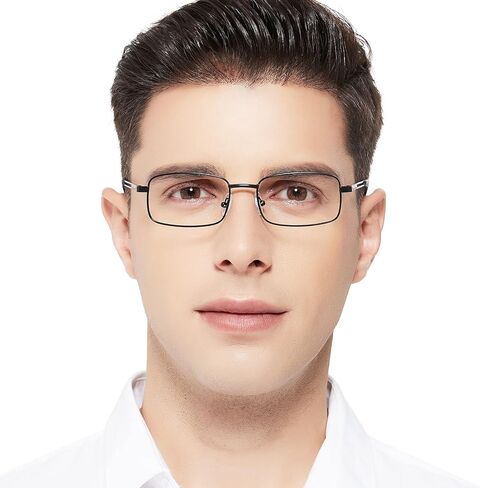 OCCI CHIARI نظارات قراءة معدنية قارئات الضوء الأزرق للرجال (1.0 1.25 1.5 1.75 2.0 2.25 2.5 2.75 3.0 3.5 4.0) in Kuwait