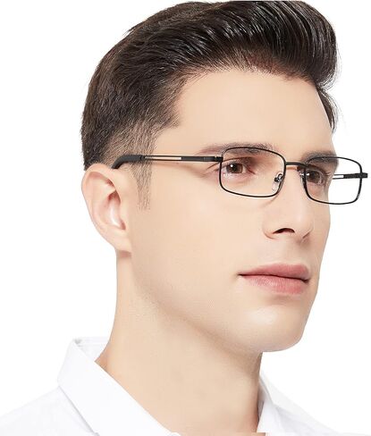 OCCI CHIARI نظارات قراءة معدنية قارئات الضوء الأزرق للرجال (1.0 1.25 1.5 1.75 2.0 2.25 2.5 2.75 3.0 3.5 4.0) in Kuwait