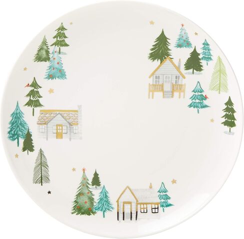 Lenox Balsam Lane Snowman Salt & Pepper Set, 0.37, Green in Saudi Arabia