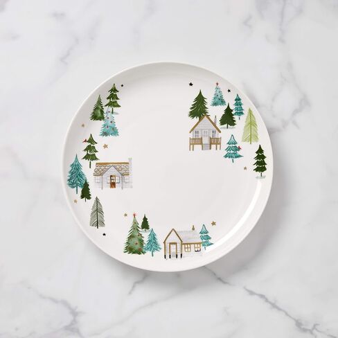 Lenox Balsam Lane Snowman Salt & Pepper Set, 0.37, Green in Saudi Arabia