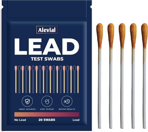 Lead Test Kit 20 Instant Testing Swabs for Home Dip Swab in Water (No Vinegar Required) Lead Detector Dishes Paint Metal Surface Detection in Saudi Arabia