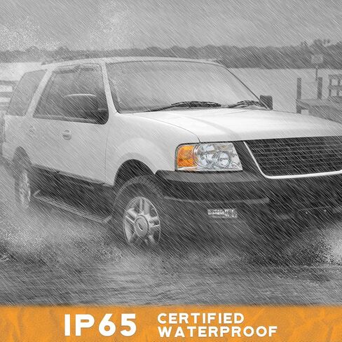 Headlights Assembly Compatible with 2003-2006 Ford Expedition, Replacement for 03-06 Headlight Black Housing Amber Reflector L+R Side Pair in Saudi Arabia