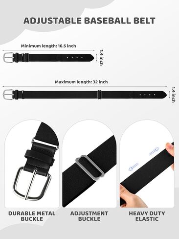 مجموعة جوارب بيسبول للأطفال الصغار وحزام كومبو من القطن لجوارب البيسبول للشباب وحزام قابل للتعديل للأولاد والبنات in Kuwait