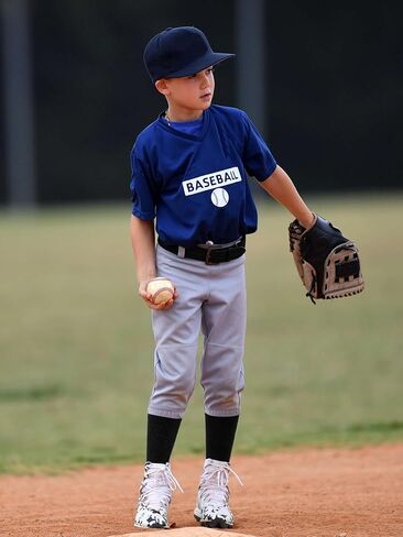 مجموعة جوارب بيسبول للأطفال الصغار وحزام كومبو من القطن لجوارب البيسبول للشباب وحزام قابل للتعديل للأولاد والبنات in Kuwait