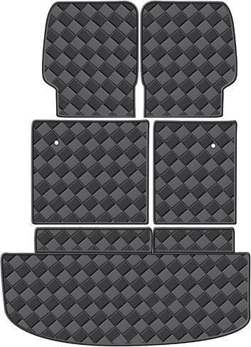 Cargo Mat for 2020-2024 Kia Telluride 7 Seats Trunk Mat & 2ND+3RD Row Rear Backrest Mat, All Weather Rear Cargo Liner Back Seat Cover Protector in Saudi Arabia