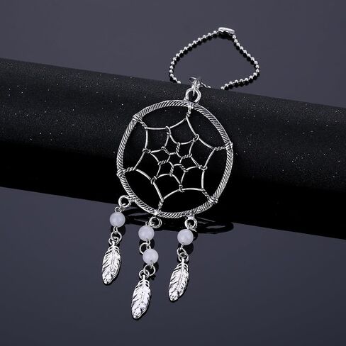 قلادة Dream Catchers Car Charm مصنوعة يدويًا وقابلة للدوران مع خرز بألوان مختلطة in Kuwait