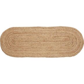 VDS Pack of 1 - Rectangle Jute Rug Braided Table Runner 100% Natural Burlap Reversible Rustic Hessian Table Cloth Centerpiece for Wedding ,Home, Kitchen, Table Decoration (Size 13x36 Inch) (Natural)